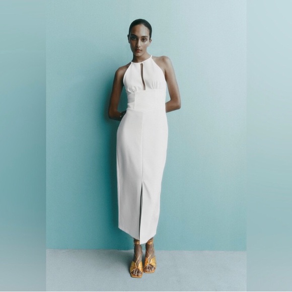 Zara Dresses & Skirts - Zara White Halter Dress